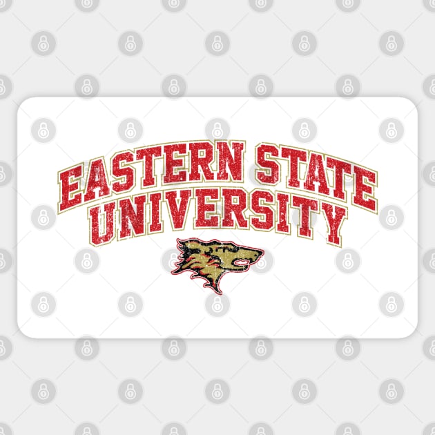 Eastern State University (Variant) Sticker by huckblade